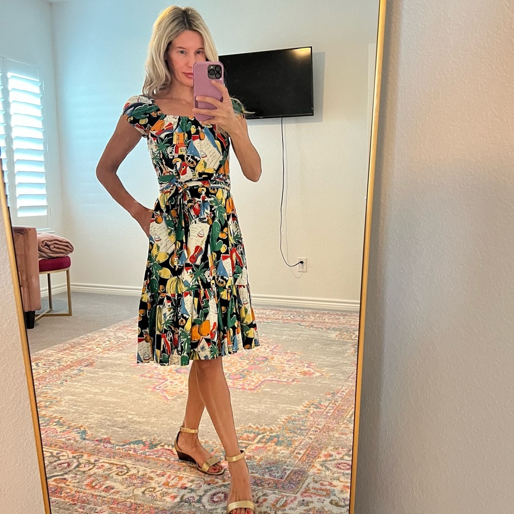 J.Crew 00P fruit print dress.